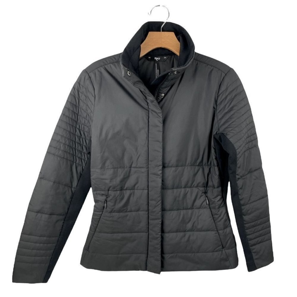 𝅺RYU Black Lightweight Puffer Zip Jacket XS